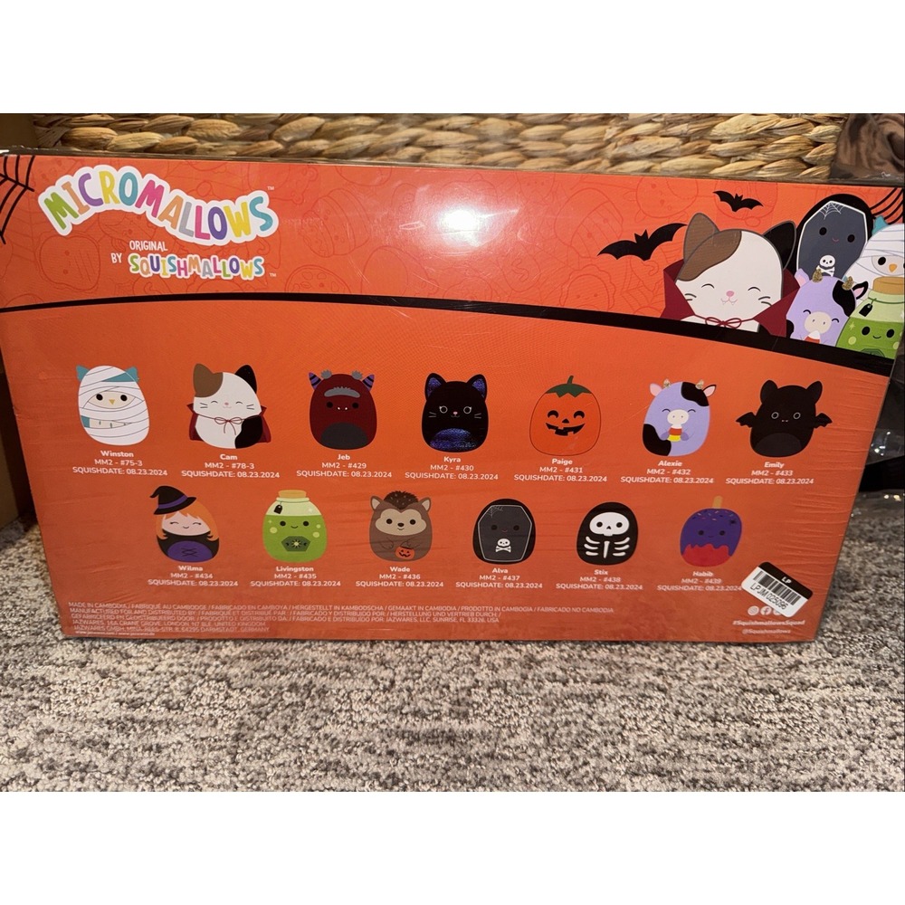 Squishmallows 13 Micromallows Sealed Halloween 2025 Countdown Calendar NIB RARE - Picture 3 of 5